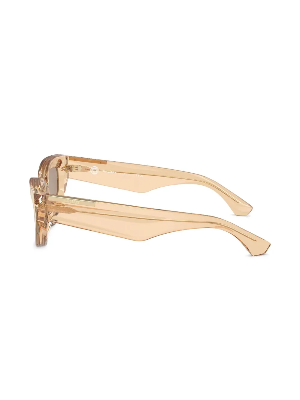 Burberry Eyewear Logo-engraved Sunglasses In Brown