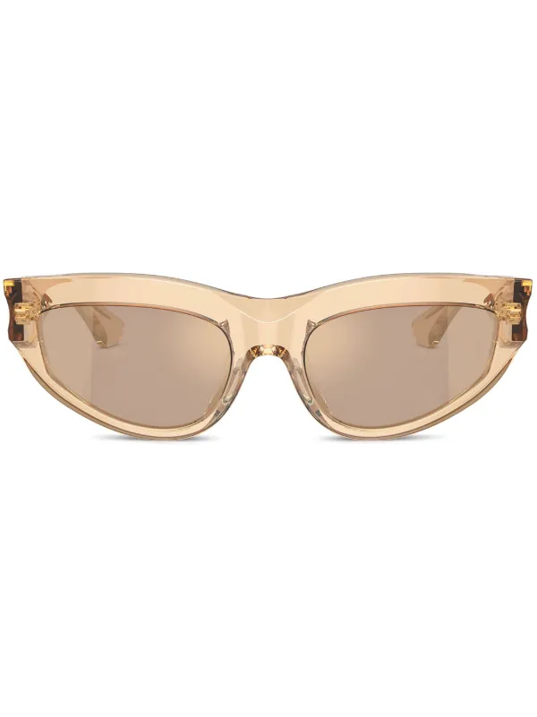 Burberry Eyewear ロゴエングレーブ サングラス | ブラウン | FARFETCH JP