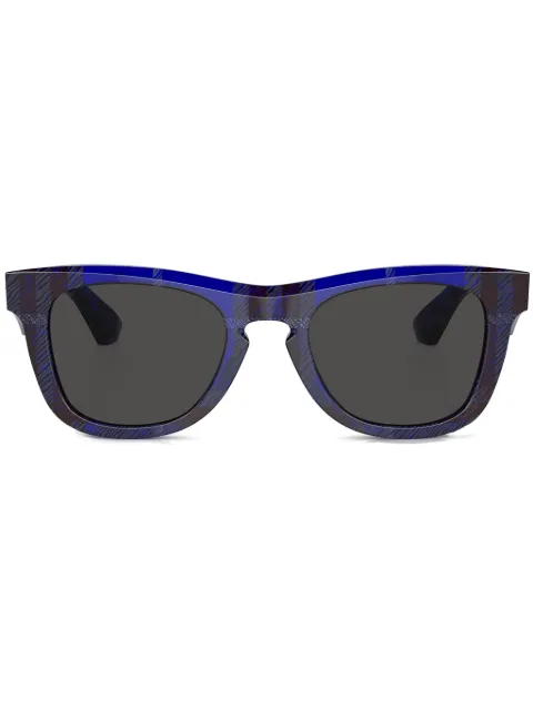 Burberry Eyewear نظارة شمس بإطار مربع وكاروهات