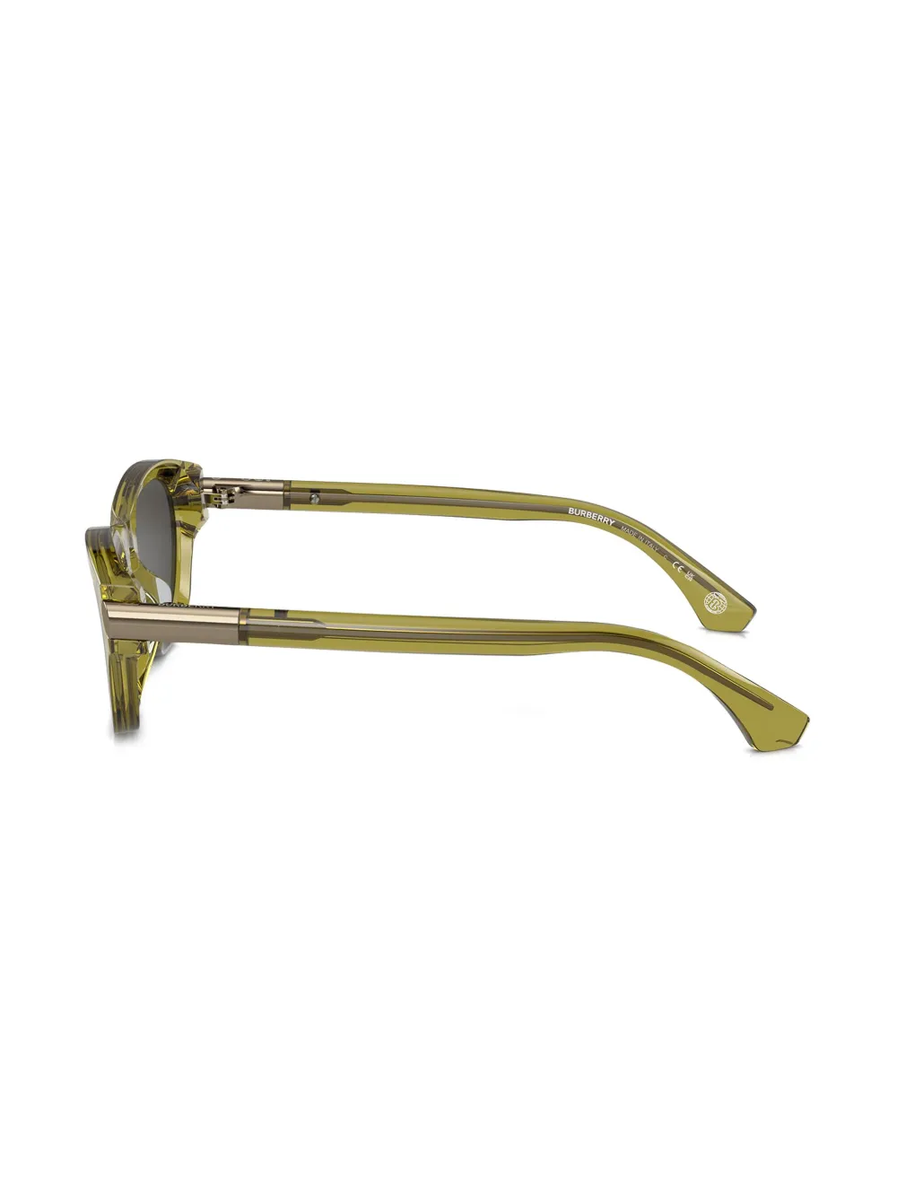 Burberry Eyewear Zonnebril met ovalen montuur Groen