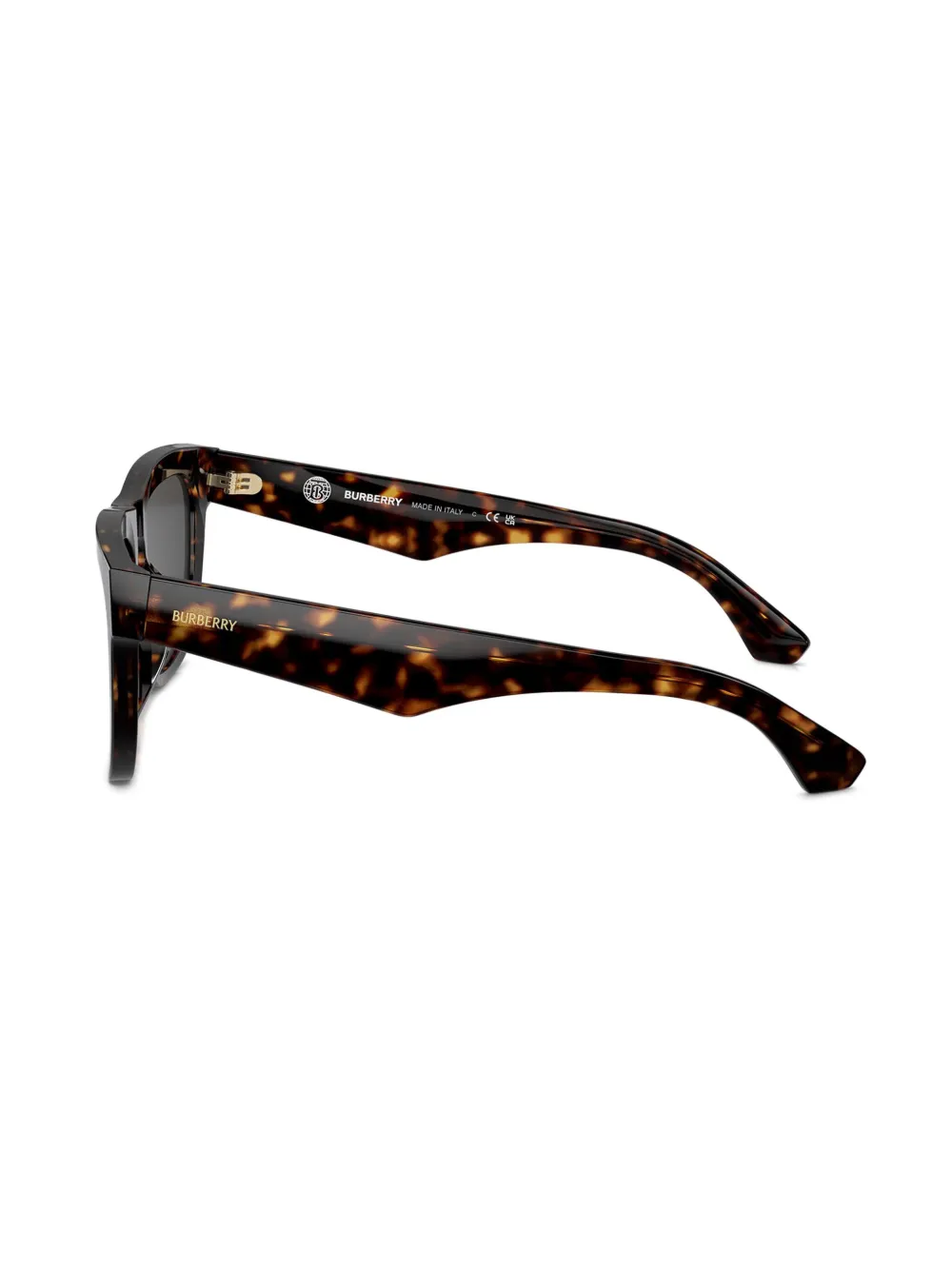 Burberry Eyewear Zonnebril met vierkant schildpadschild design montuur Bruin