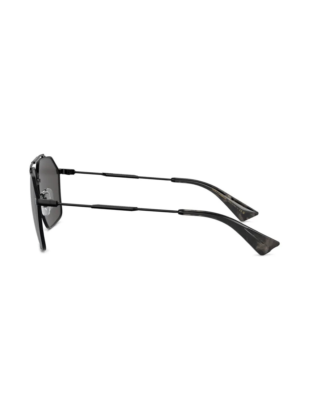 Dolce & Gabbana Eyewear Zonnebril met vierkant montuur Zwart