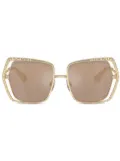 Dolce & Gabbana Eyewear square frame sunglasses - Gold