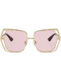 Dolce & Gabbana Eyewear square frame sunglasses - Gold