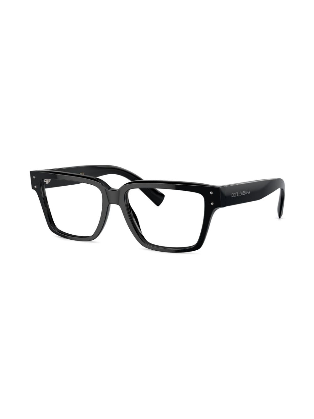 Dolce & Gabbana Eyewear Bril met geborsteld vierkant montuur - Zwart