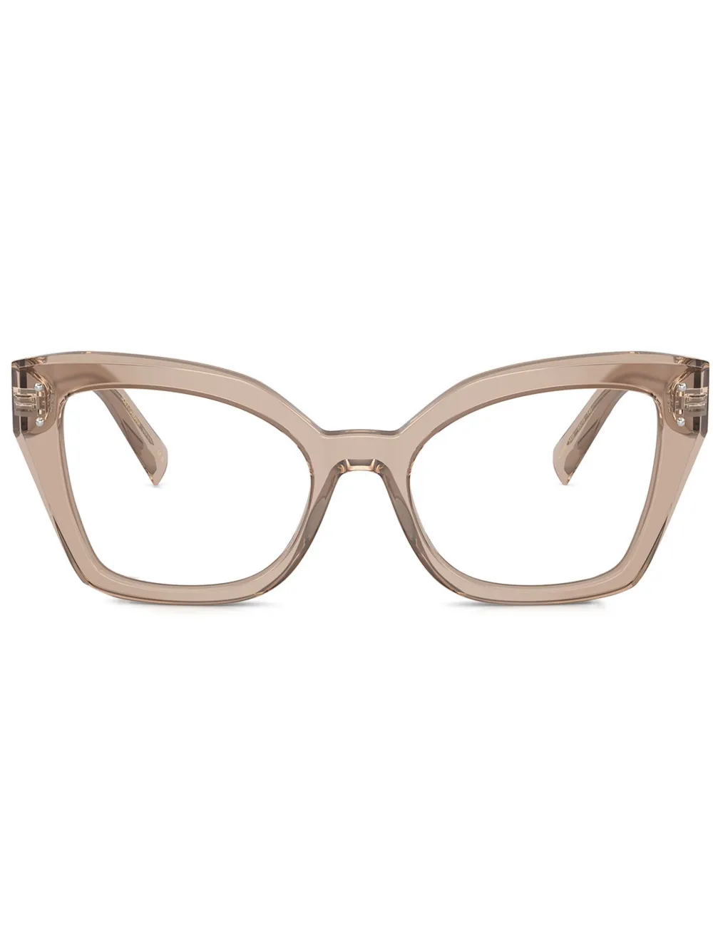 Dolce & Gabbana Eyewear Bril met cat-eye montuur Beige
