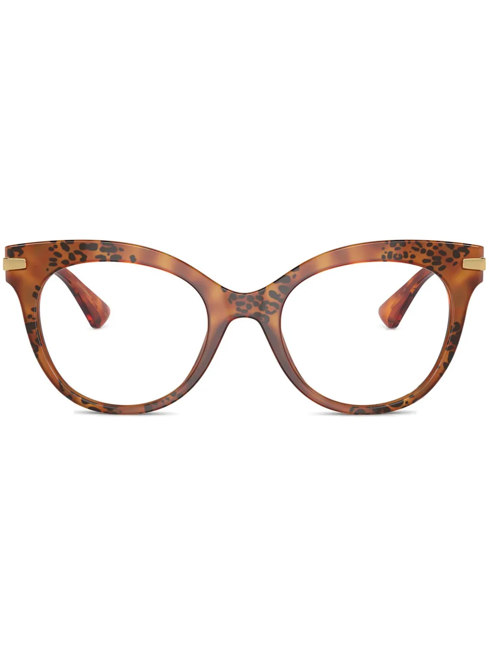 Dolce & Gabbana Eyewear Occhiali con stampa - Marrone