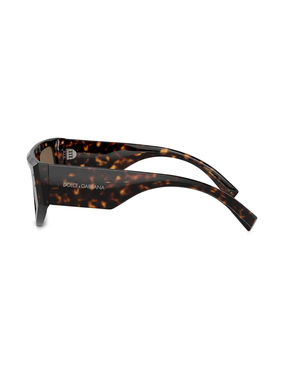 Dolce & Gabbana Eyewear Zonnebril met oversized montuur Bruin