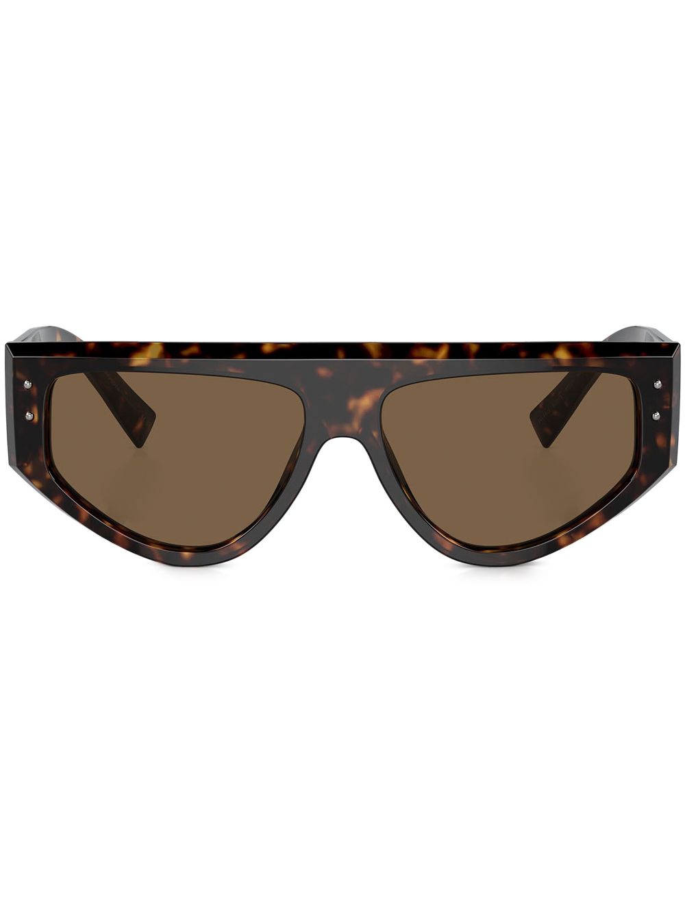 Dolce & Gabbana Eyewear Zonnebril met oversized montuur Bruin