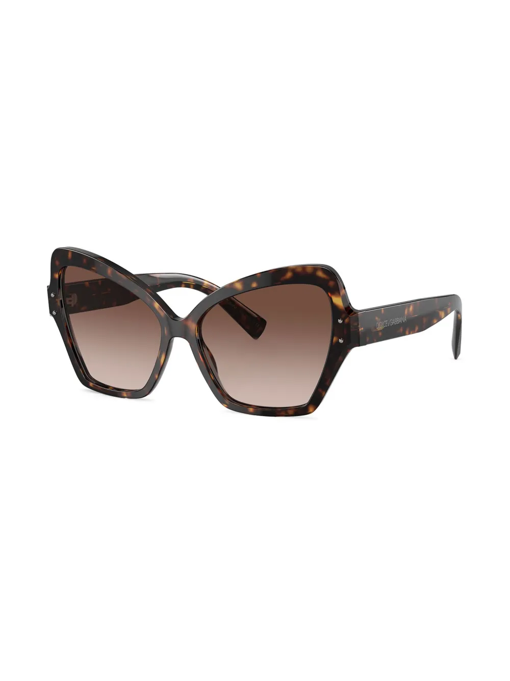 Dolce & Gabbana Eyewear Zonnebril met cat-eye montuur Bruin