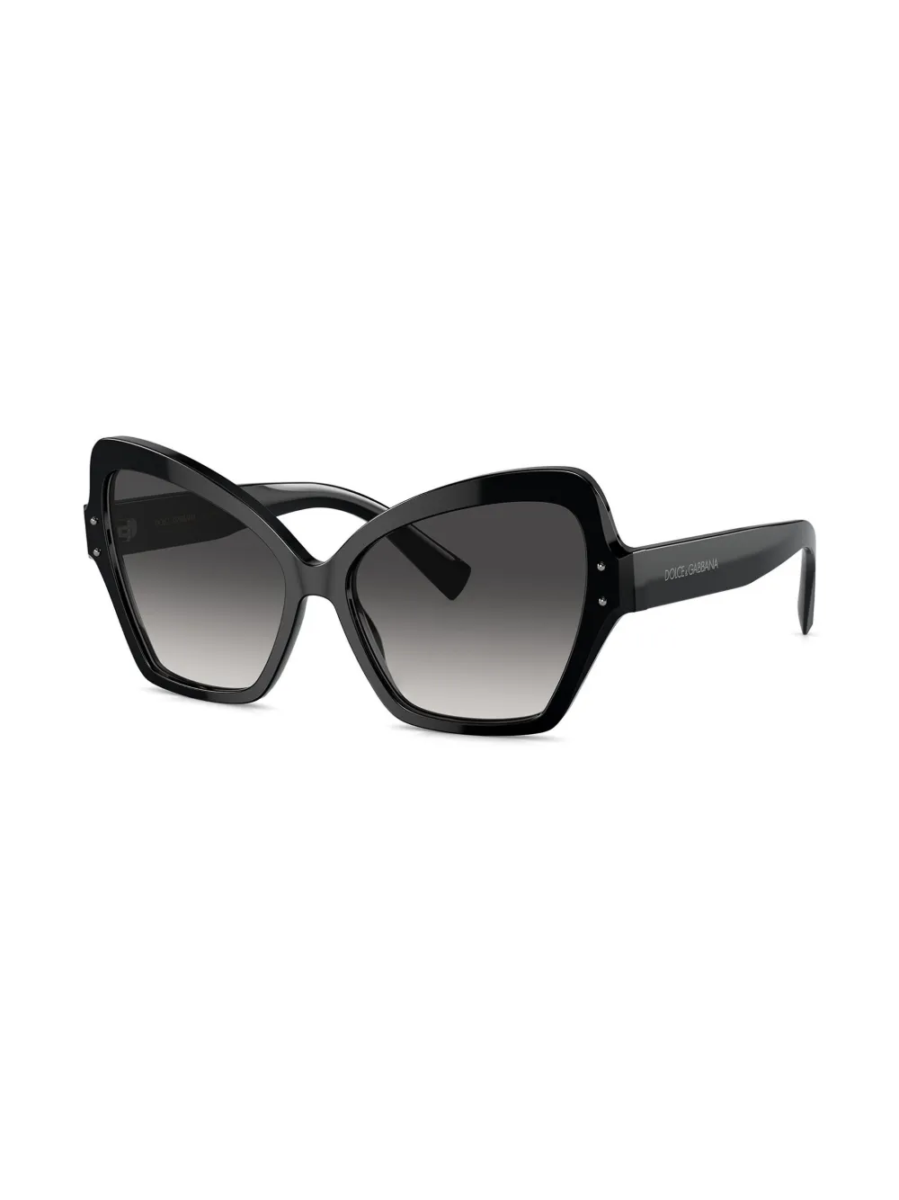 Dolce & Gabbana Eyewear Zonnebril met cat-eye montuur Zwart