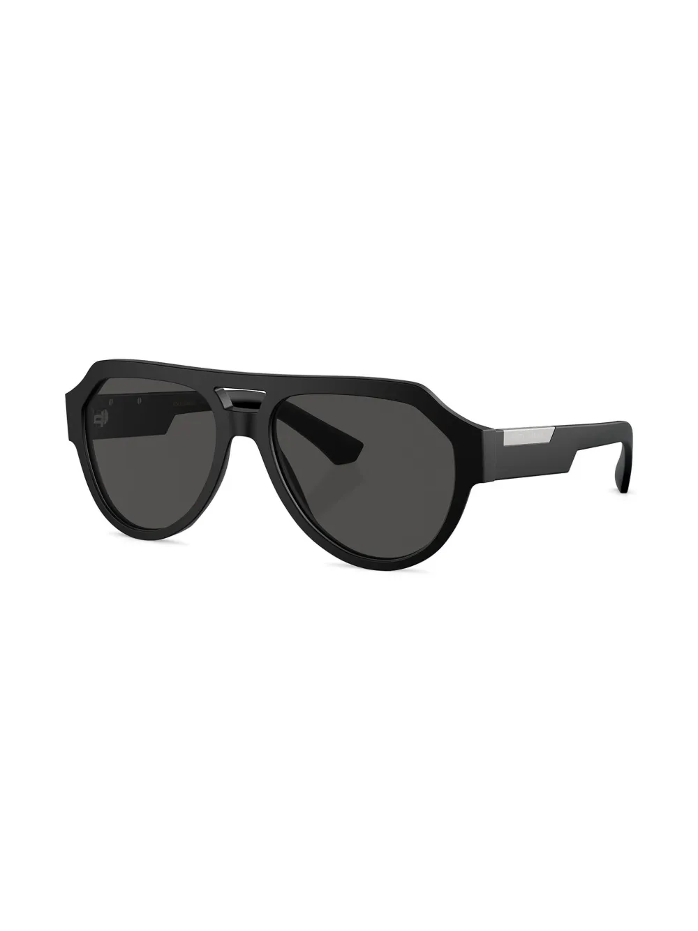 Dolce & Gabbana Eyewear Zonnebril met gegraveerd logo Zwart