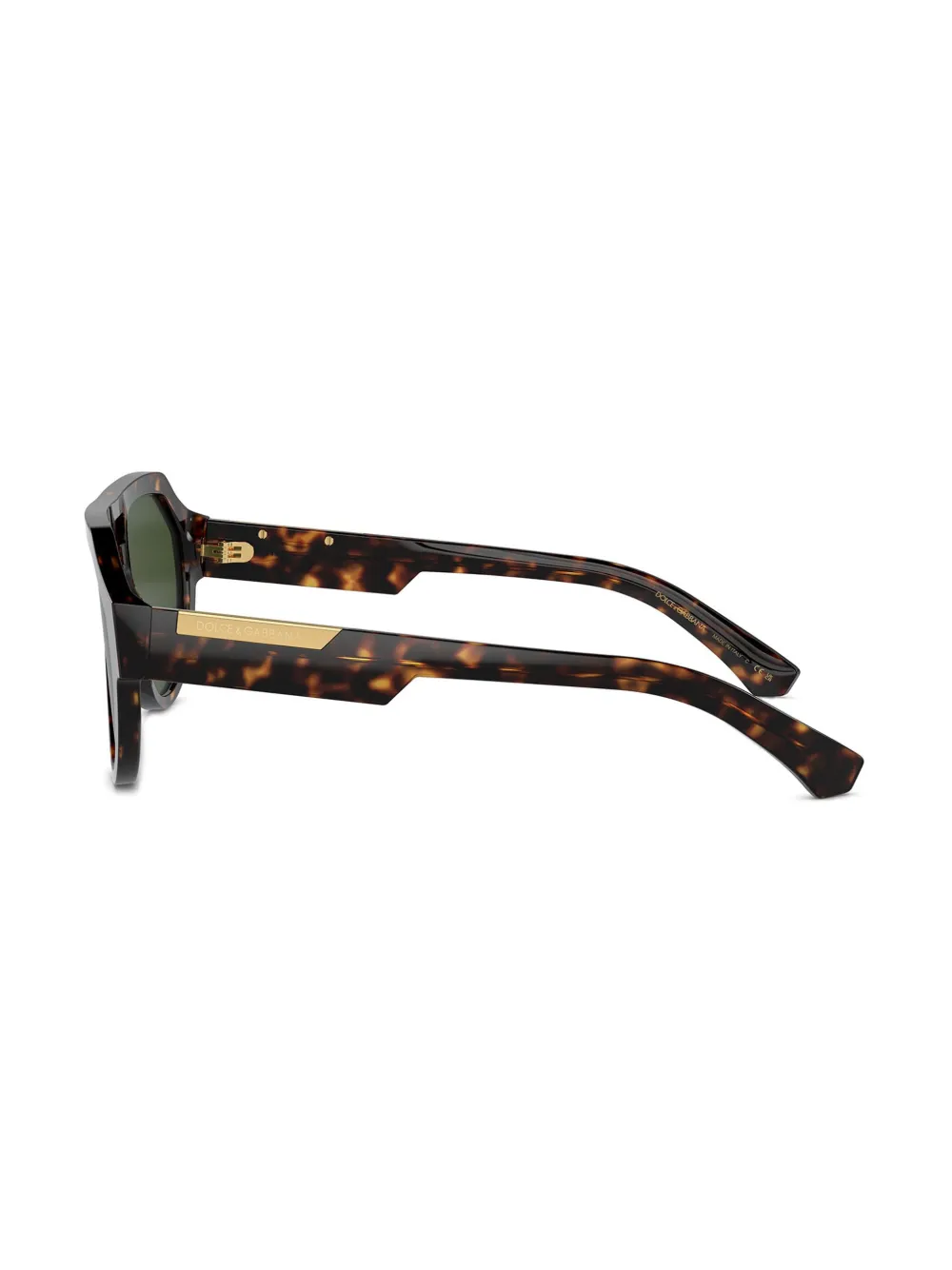 Dolce & Gabbana Eyewear Zonnebril met gegraveerd logo Bruin