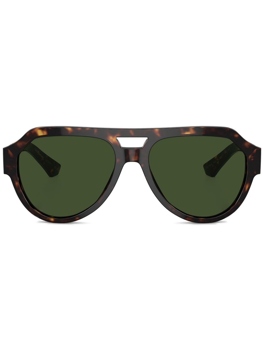 Dolce & Gabbana Eyewear Zonnebril met gegraveerd logo Bruin