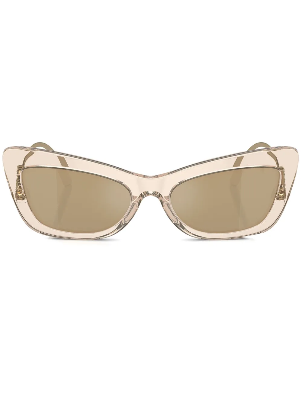 Dolce & Gabbana Eyewear Zonnebril met cat-eye montuur Bruin