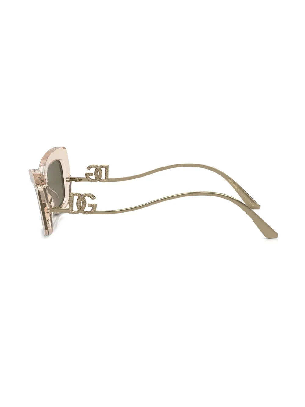 Dolce & Gabbana Eyewear Zonnebril met cat-eye montuur Bruin