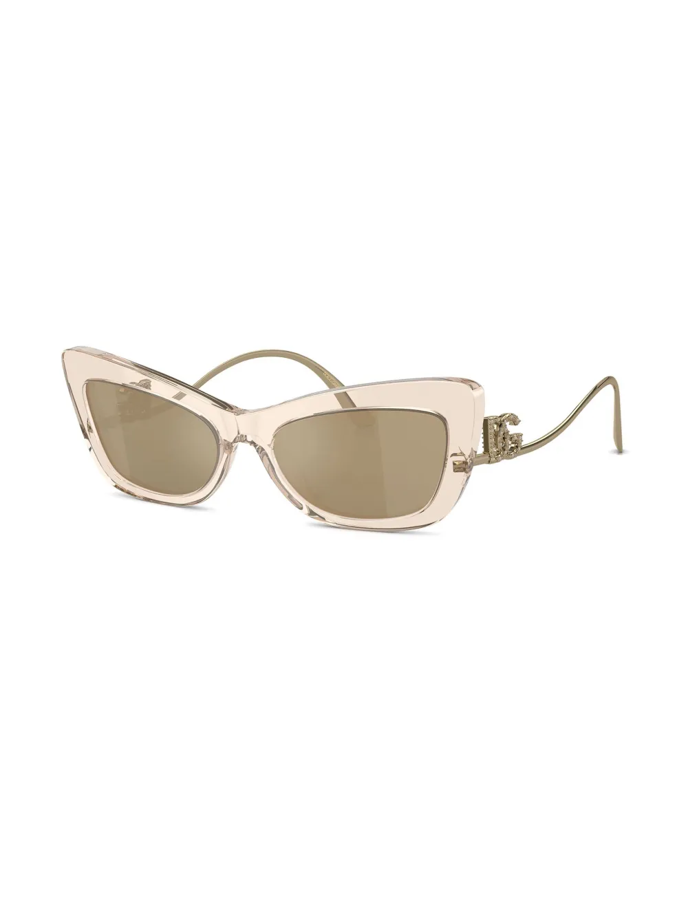 Dolce & Gabbana Eyewear Zonnebril met cat-eye montuur Bruin