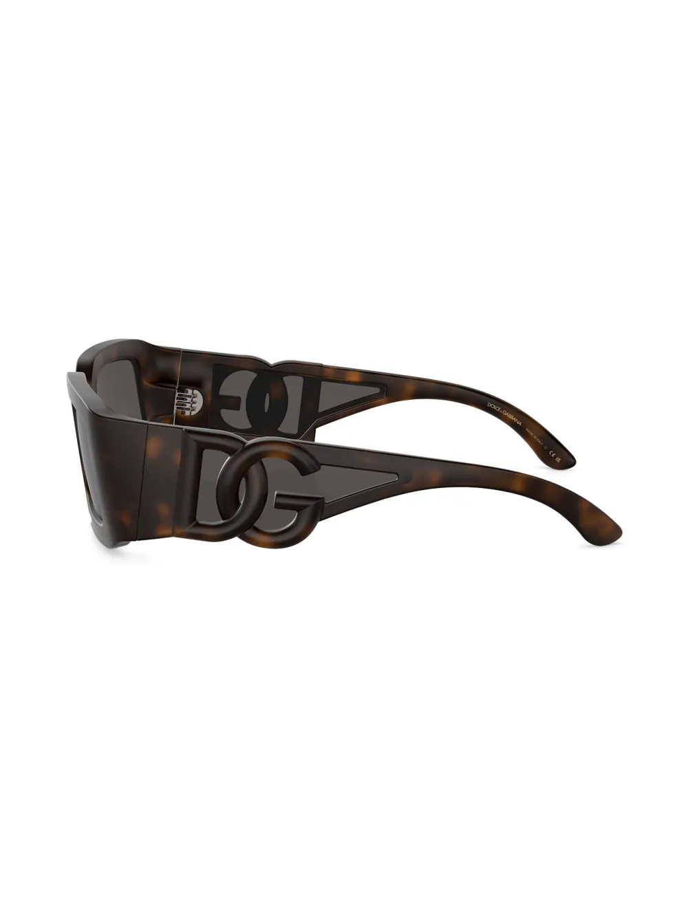 Dolce & Gabbana Eyewear Zonnebril met rechthoekig montuur Bruin