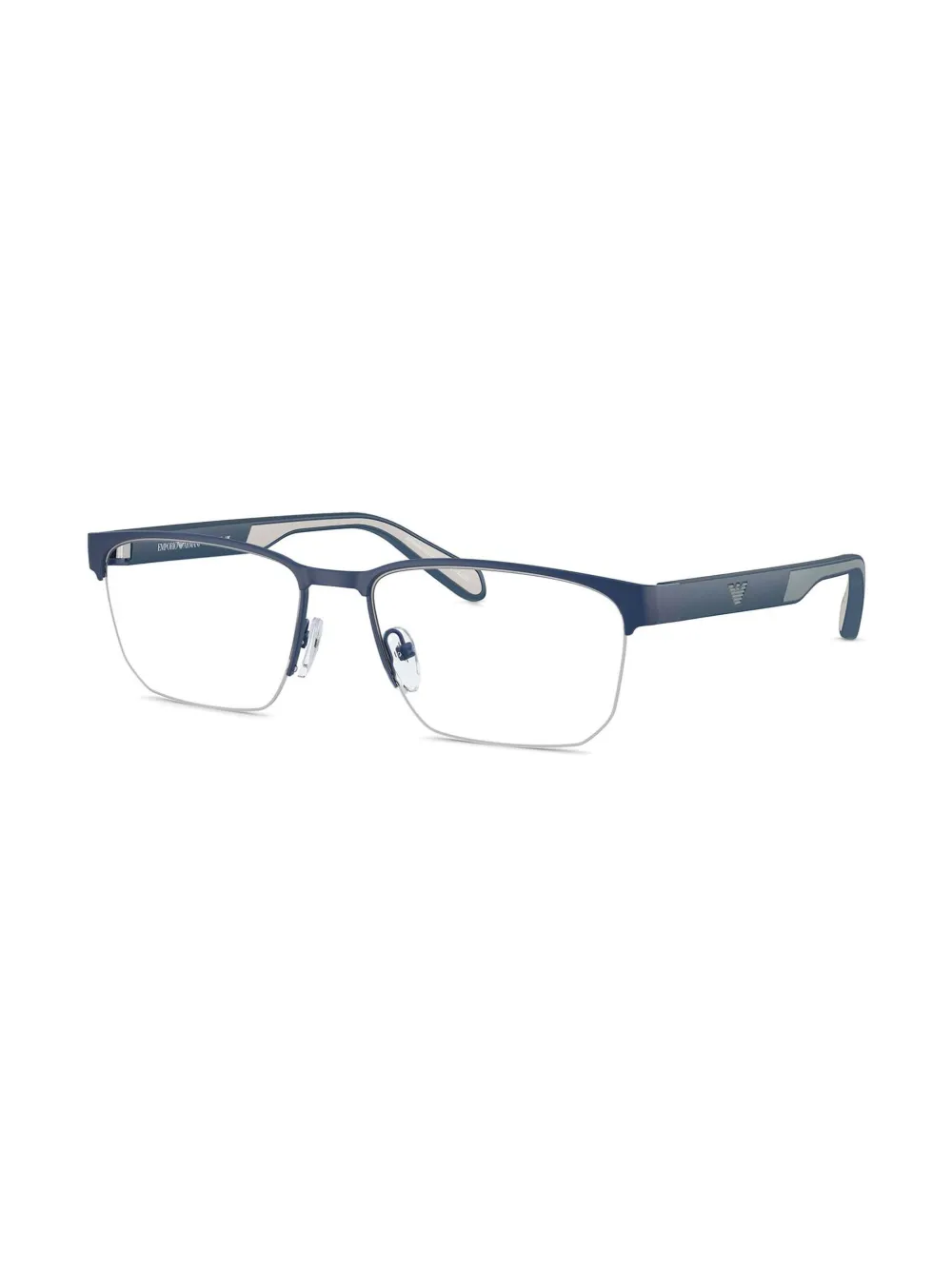 Emporio Armani Bril met gegraveerd logo Blauw