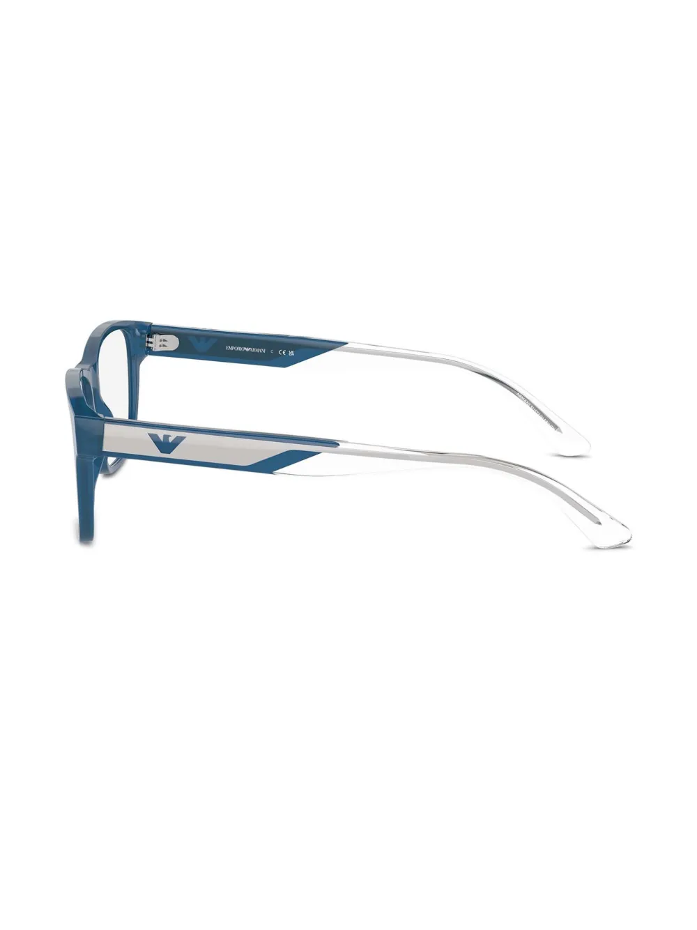 Emporio Armani Bril met vierkant montuur Blauw