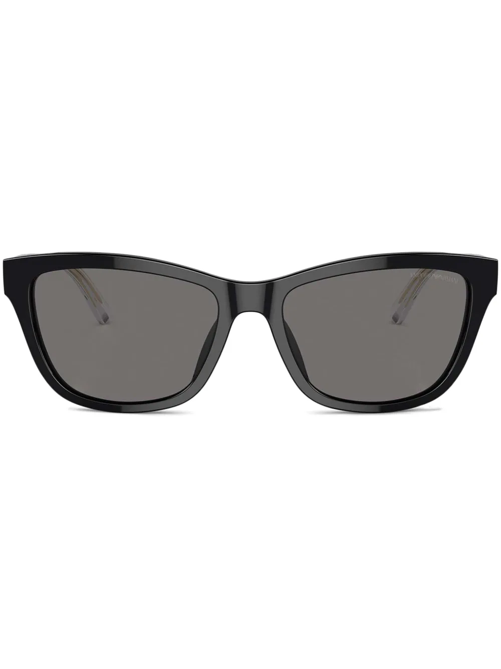 Emporio Armani Zonnebril met geometrisch montuur Zwart