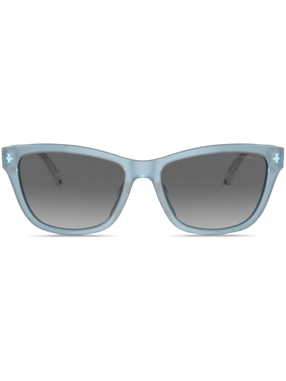 Emporio Armani Zonnebril met vierkant montuur Blauw