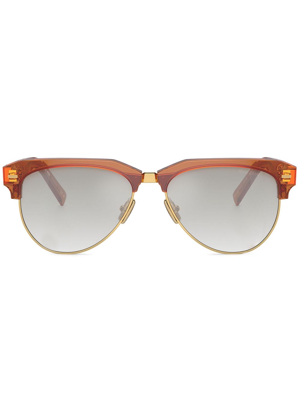 Miu Miu Eyewear logo-lettering sunglasses Women