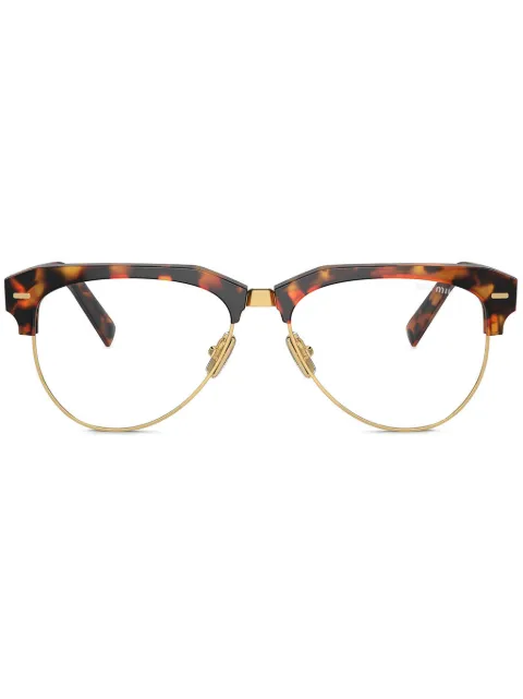 Miu Miu Eyewear logo-lettering glasses