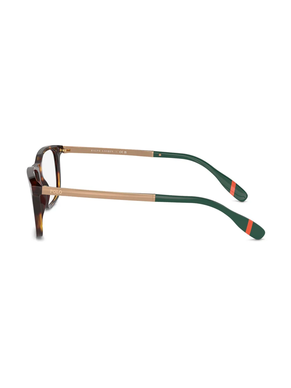 POLO RALPH LAUREN EYEWEAR Bril met rechthoekig montuur Bruin