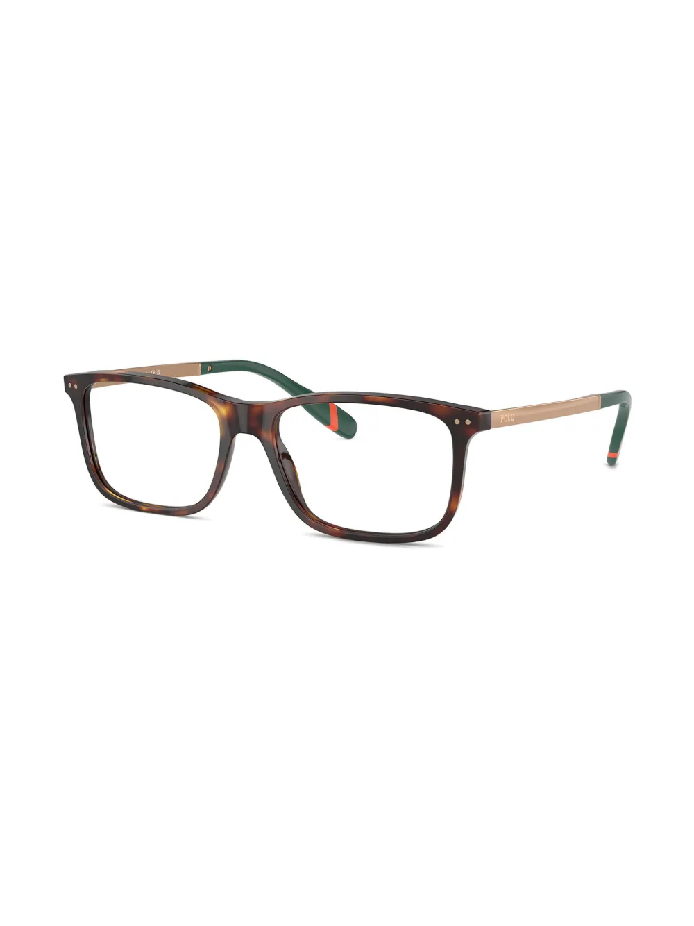 POLO RALPH LAUREN EYEWEAR Bril met rechthoekig montuur Bruin