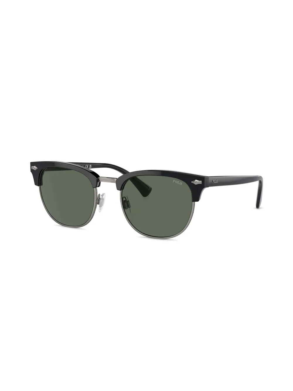 Polo Ralph Lauren PH4217 zonnebril met rond montuur Zwart