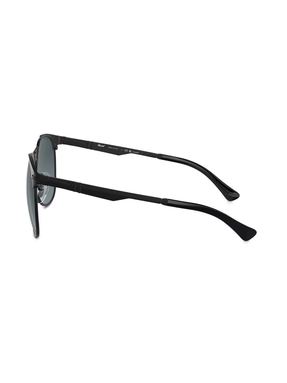 Persol Zonnebril met rond montuur Zwart
