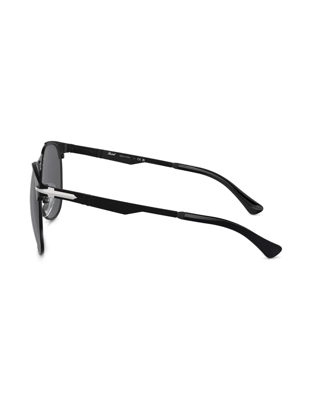 Persol Zonnebril met rond montuur Zwart