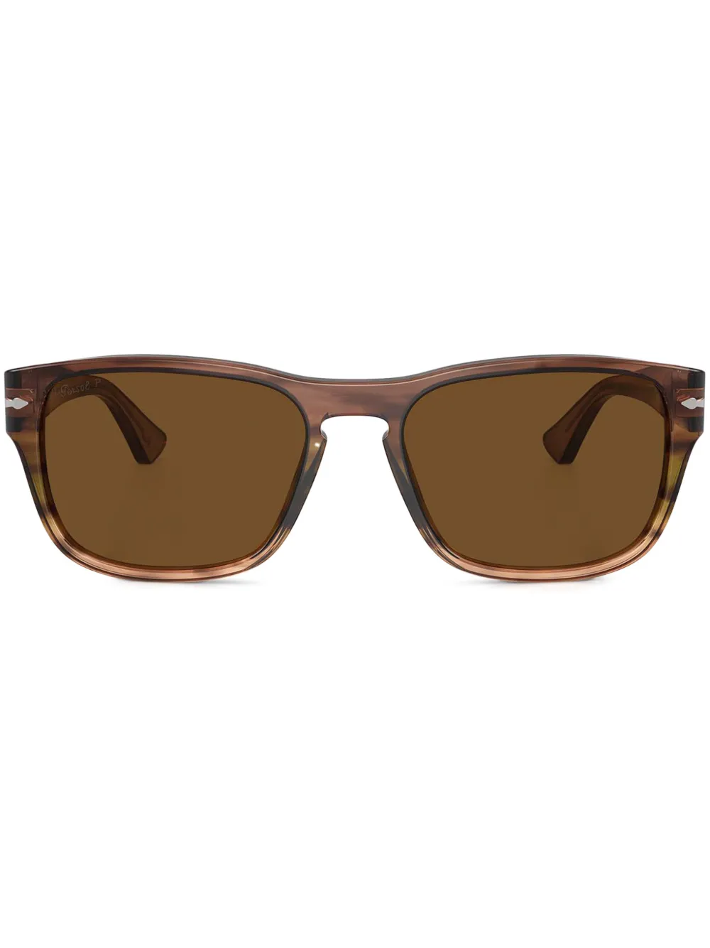 Persol Zonnebril met vierkant montuur Bruin