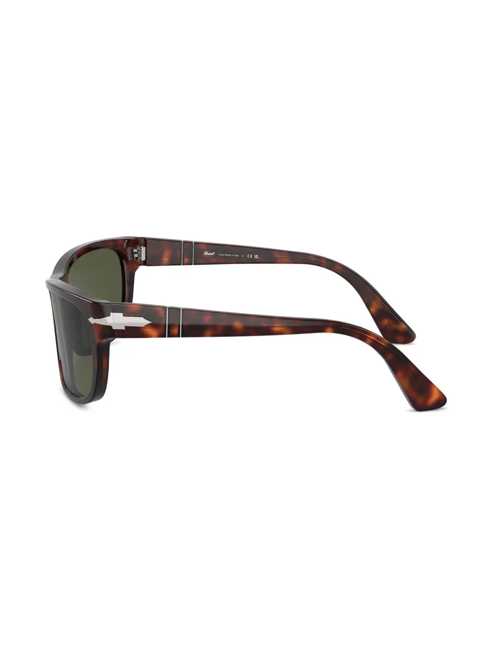 Persol Zonnebril met rechthoekig montuur Bruin