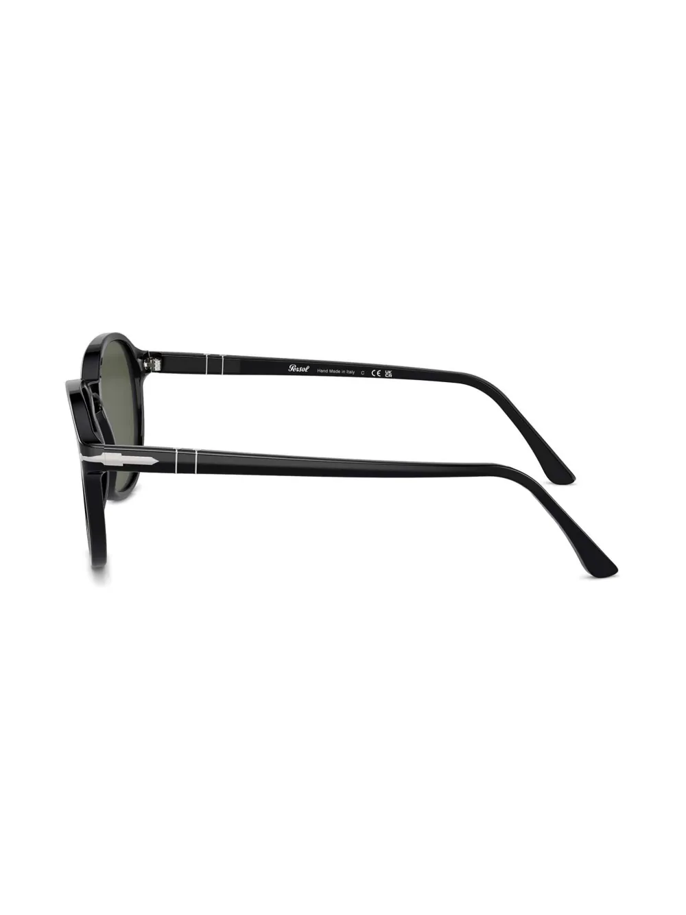 Persol Zonnebril met rond montuur Zwart