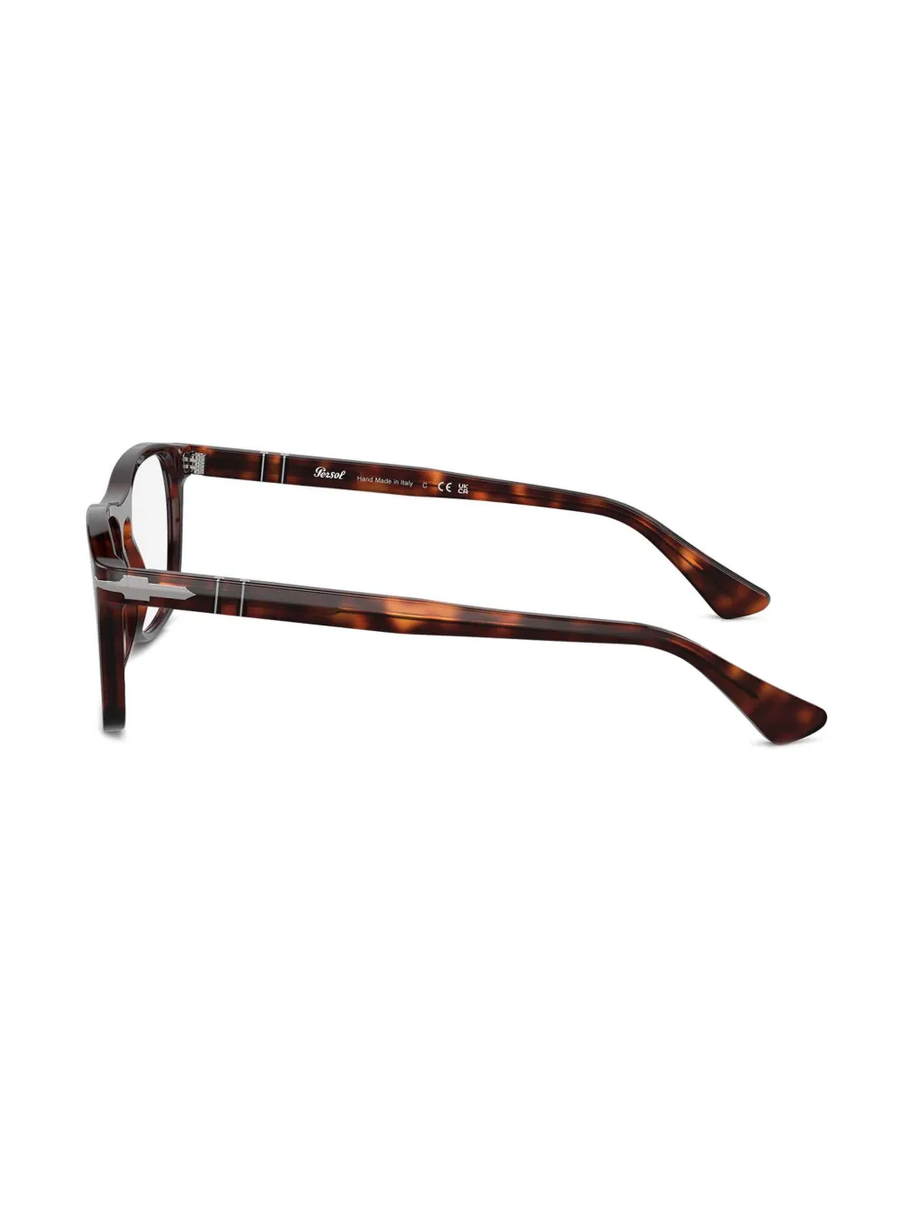 Persol Bril met rechthoekig montuur Bruin