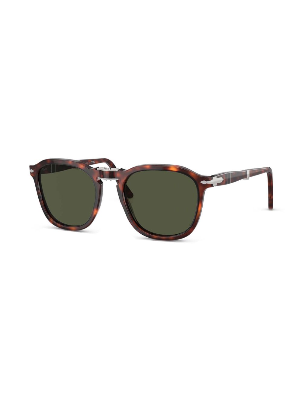 Persol Zonnebril met vierkant montuur - Bruin