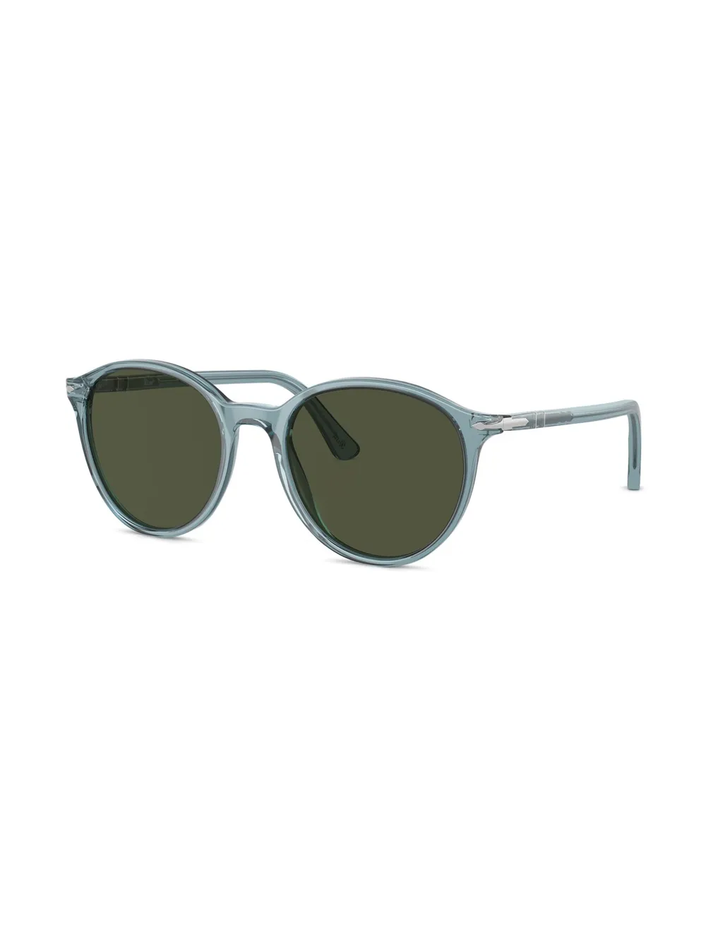 Persol Zonnebril met rond montuur Blauw