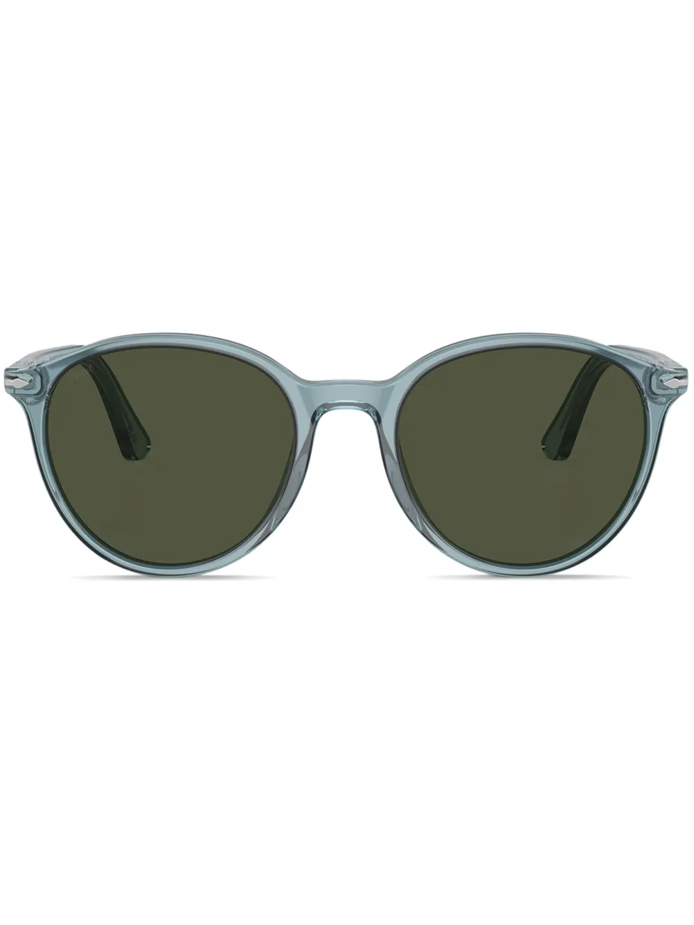 Persol Zonnebril met rond montuur Blauw
