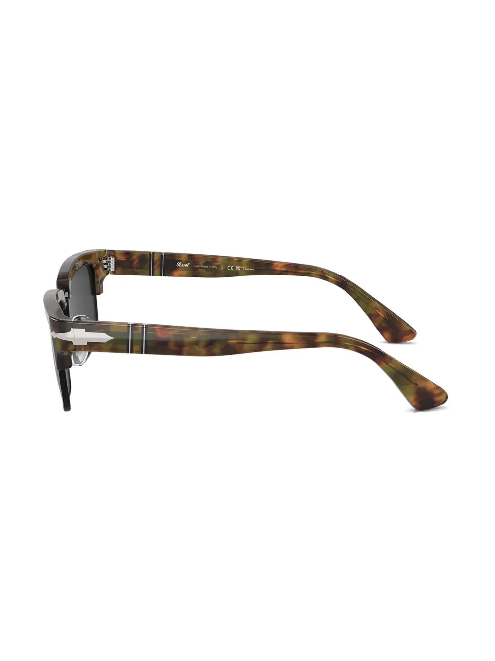Persol Zonnebril met rechthoekig montuur Bruin