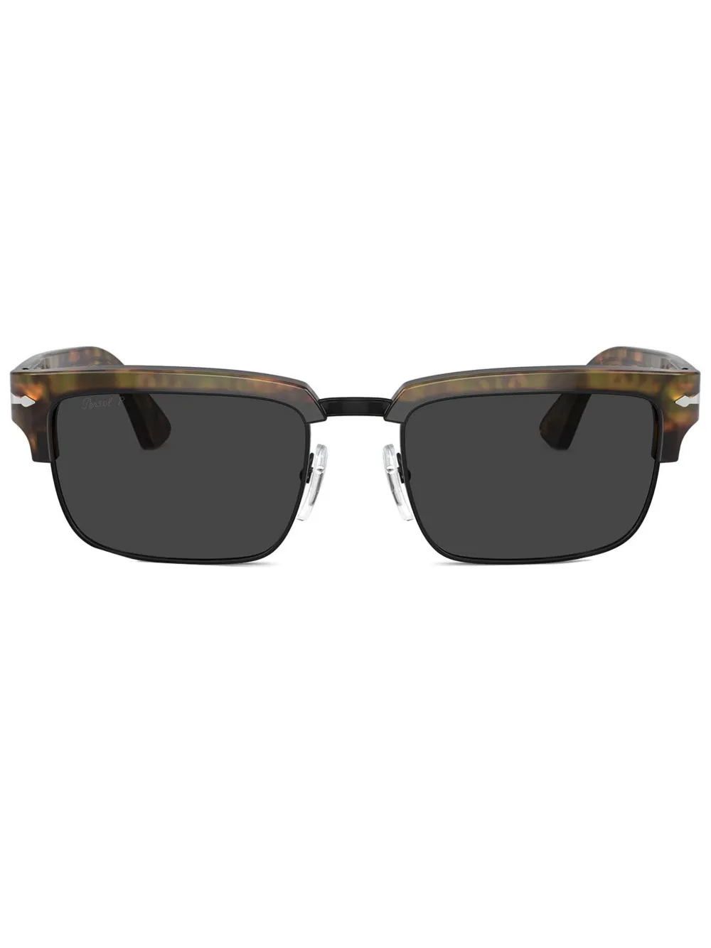 Persol Zonnebril met rechthoekig montuur Bruin
