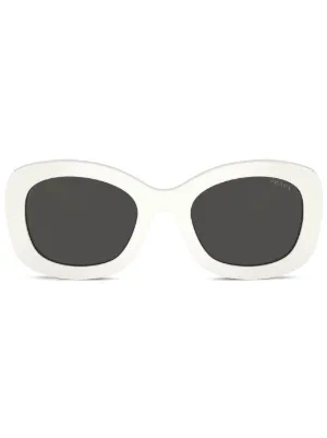 Prada Eyewear marble-print rectangular-frame Sunglasses  display picture 1