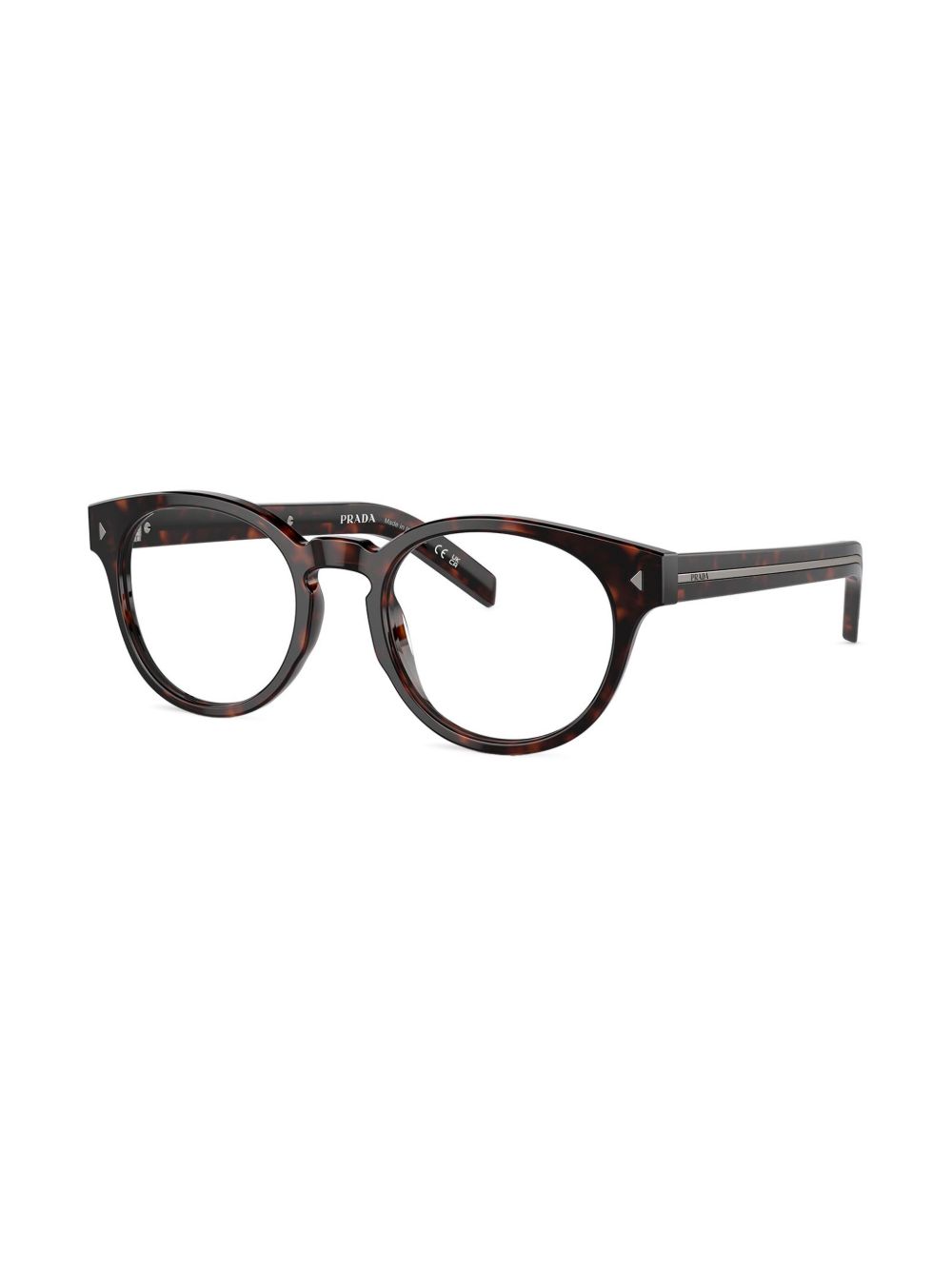 Prada Eyewear PR A14V Radica bril met schildpadschild design - Bruin