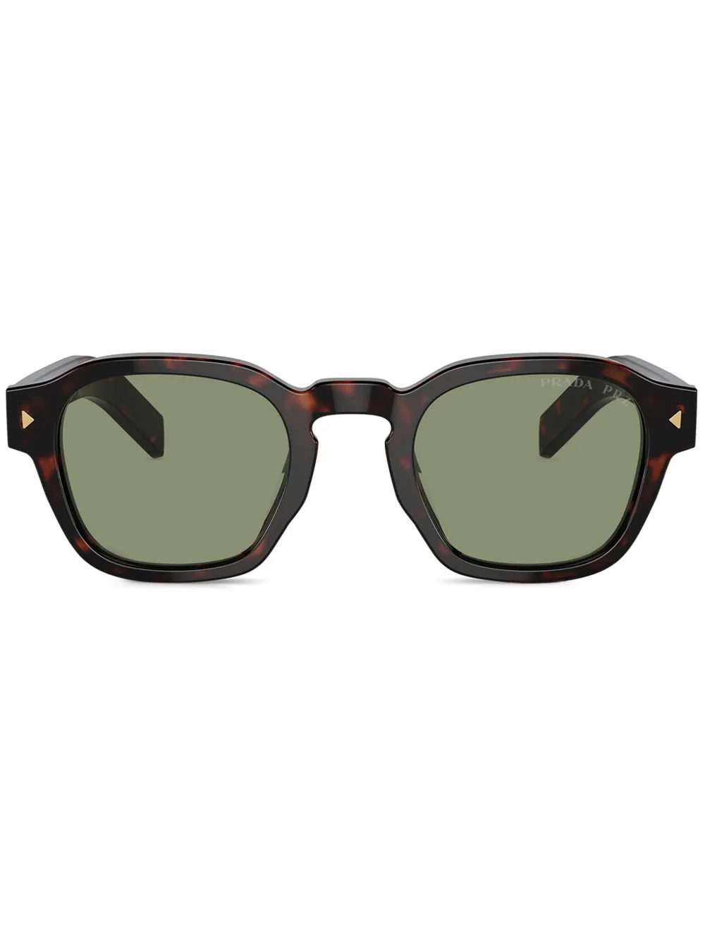 Prada Eyewear Zonnebril met vierkant montuur Bruin