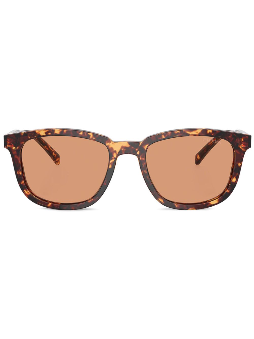 Prada Eyewear Zonnebril met schildpadschild-design Bruin