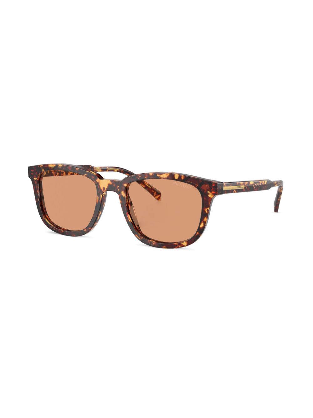 Prada Eyewear Zonnebril met schildpadschild-design - Bruin