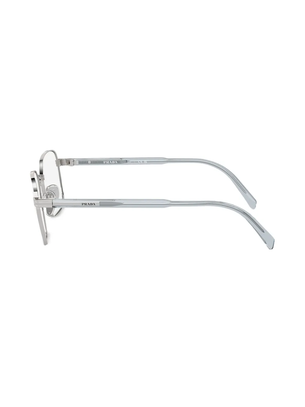 Prada Eyewear PR A55V Silver bril Zilver