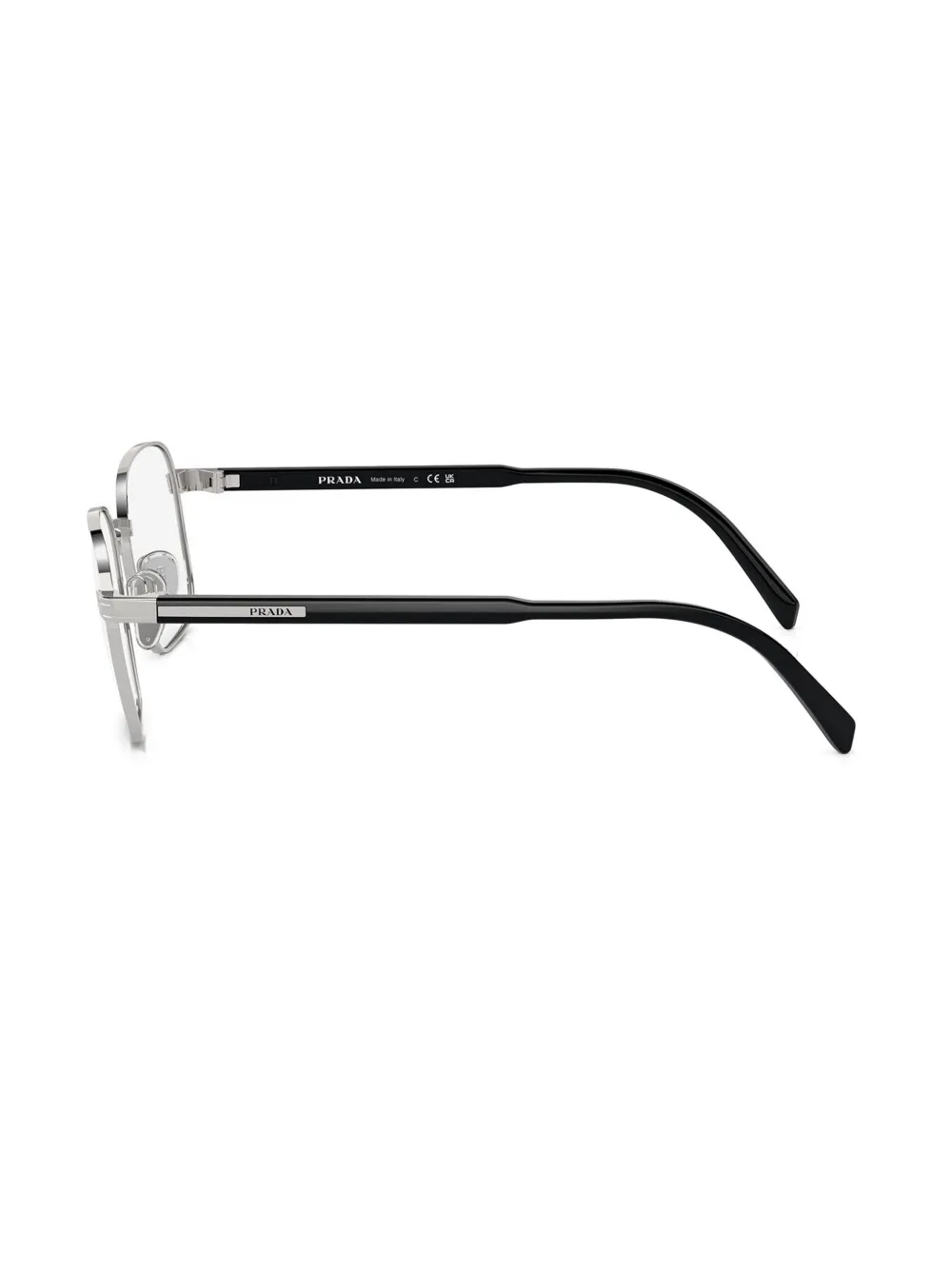 Prada Pr A55v Gunmetal Glasses In 银色