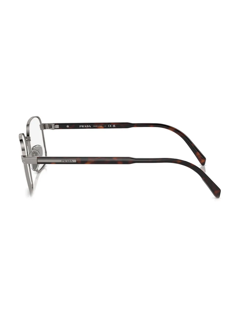 Prada Pr A55v Gunmetal Glasses In Grey